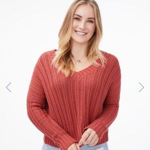 Aeropostale cropped knit sweater.
